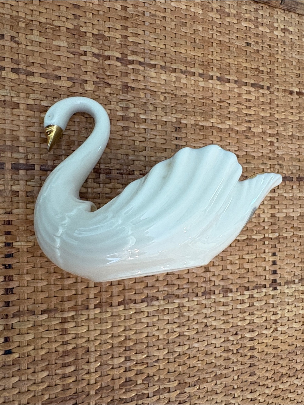 Lenox Small Gold & Cream Swan Trinket Dish, Weddings - Picture 6 of 8